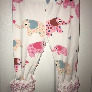 Pearls & Piggytails Elephant Boutique Ruffle Leggings